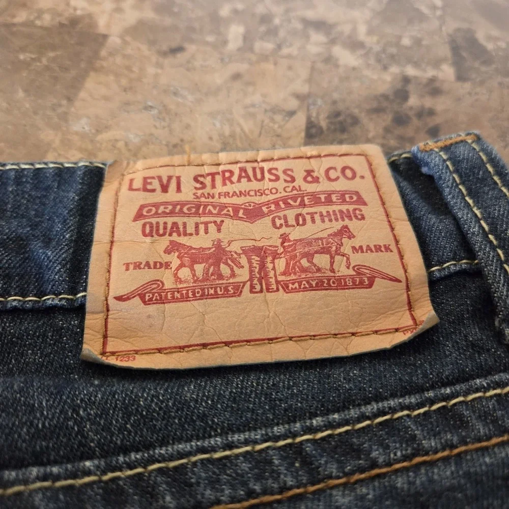 Levi's sz 16M women's Low Flare 542 jeans flap pocket stretch Y2K